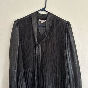 Nanette Lepore Metallic Black Top